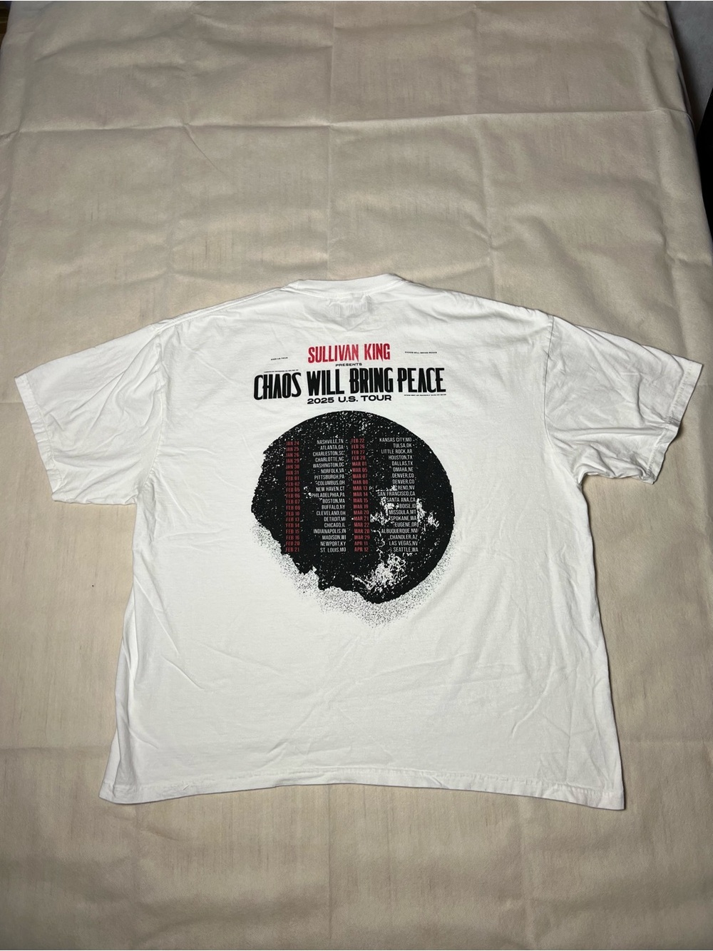 Sullivan King Chaos Will Bring Peace t shirt